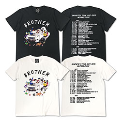 ”BROTHER”Tシャツ ホワイト／ブラック（S/M/L/XL）¥3,000
